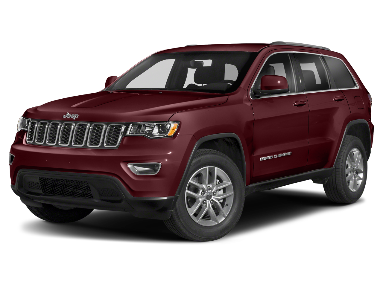 2021 Jeep Grand Cherokee Laredo X 4x4 in Velvet Red Pearlcoat — front three-quarter view