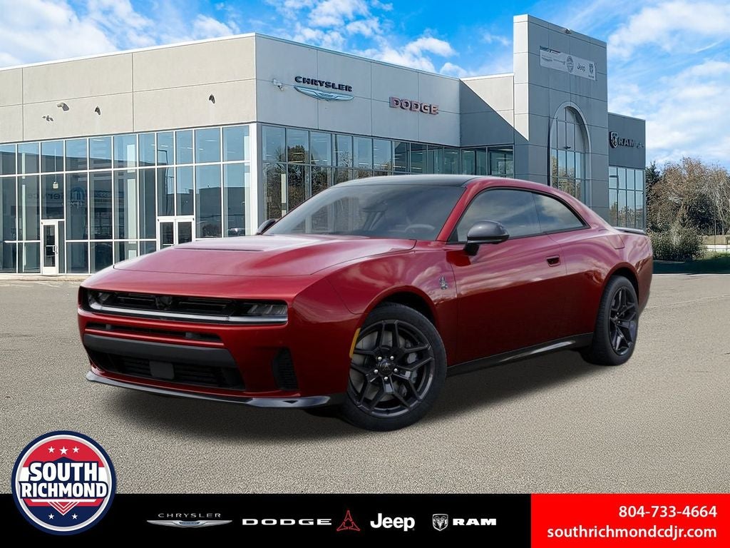 2026 Dodge Charger CHARGER SCAT PACK PLUS 2-DOOR AWD in Redeye Exterior Paint — front three-quarter view