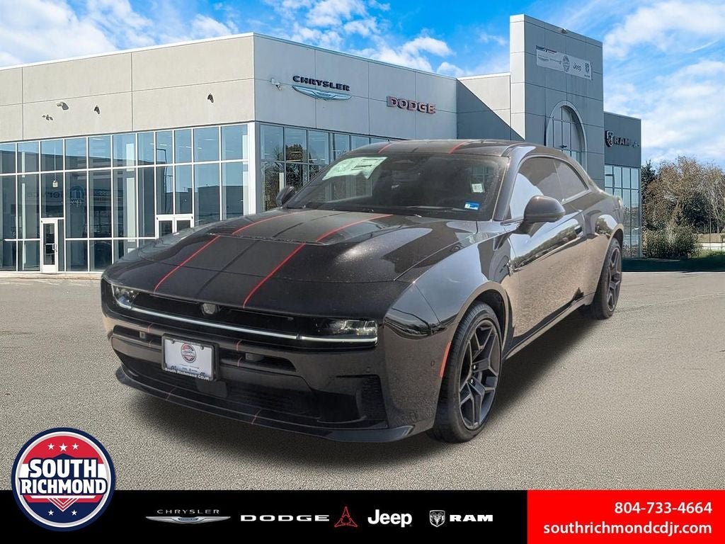 2026 Dodge Charger CHARGER SCAT PACK PLUS 2-DOOR AWD in Diamond Black Crystal Pearlcoat — front three-quarter view