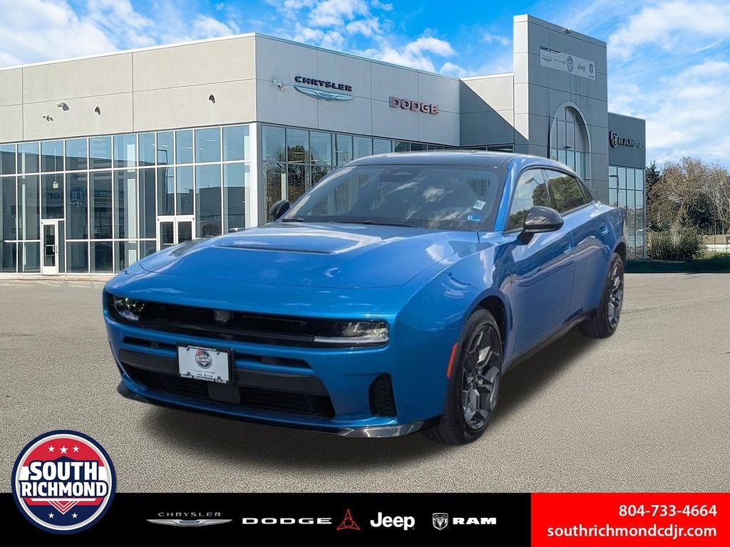 2026 Dodge Charger CHARGER R/T 4-DOOR AWD in Bludicrous Exterior Paint — front three-quarter view