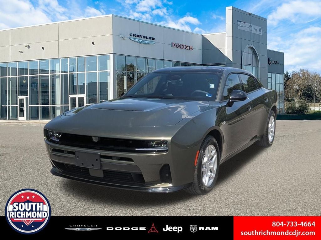 2026 Dodge Charger CHARGER R/T 4-DOOR AWD in Green Machine — front three-quarter view