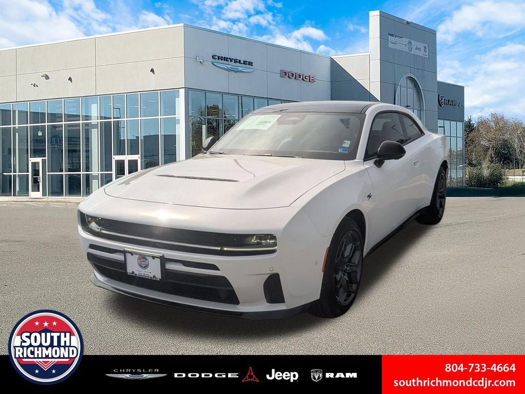 2026 Dodge Charger CHARGER R/T PLUS 2-DOOR AWD in White Knuckle Exterior Paint — front three-quarter view