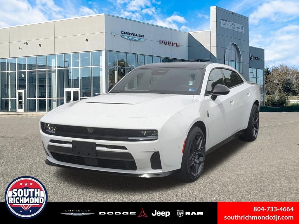2026 Dodge Charger CHARGER SCAT PACK 4-DOOR AWD in White Knuckle Exterior Paint — front three-quarter view