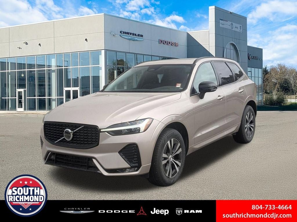2025 Volvo XC60 B5 Core in Gray — front three-quarter view
