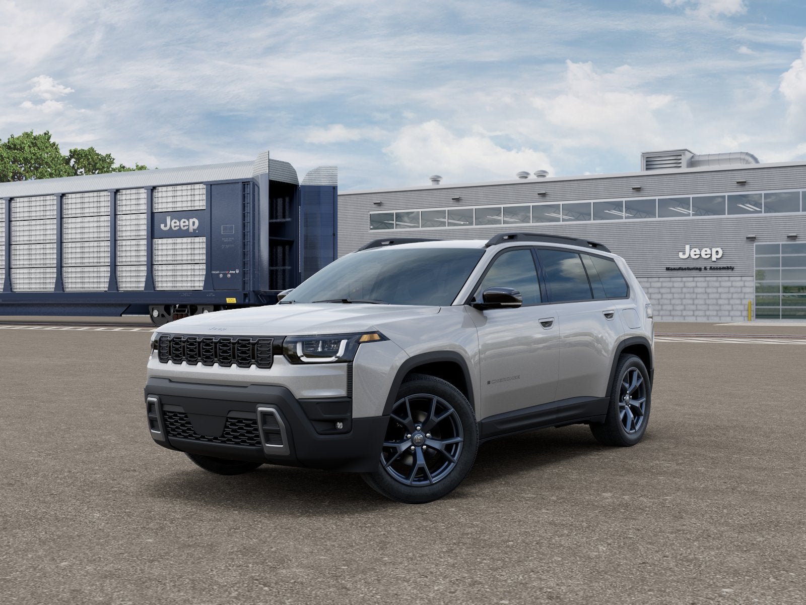 2026 Jeep Cherokee CHEROKEE 85TH ANNIVERSARY EDITION 4X4 in Silver Zynith Clear-Coat Exterior Paint — front three-quarter view